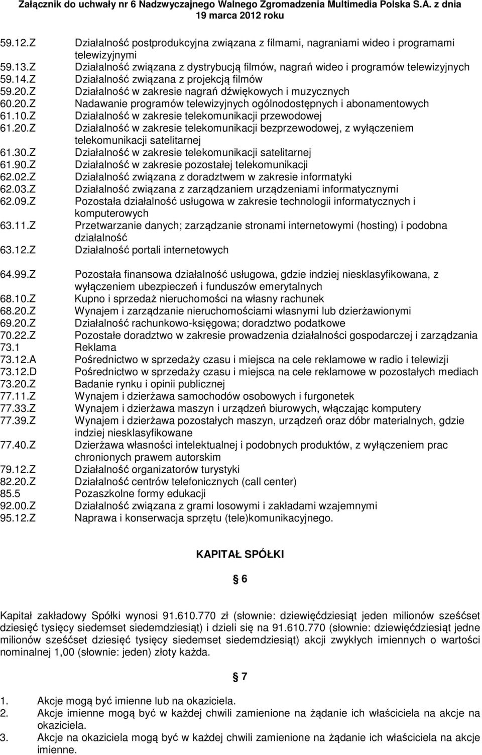 Z Działalność postprodukcyjna związana z filmami, nagraniami wideo i programami telewizyjnymi Działalność związana z dystrybucją filmów, nagrań wideo i programów telewizyjnych Działalność związana z