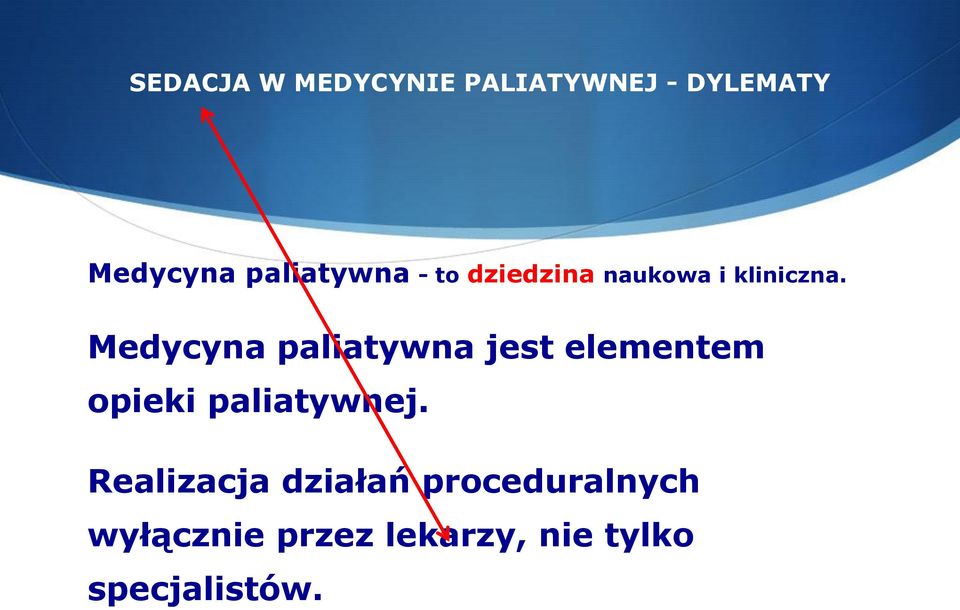 Medycyna paliatywna jest elementem opieki