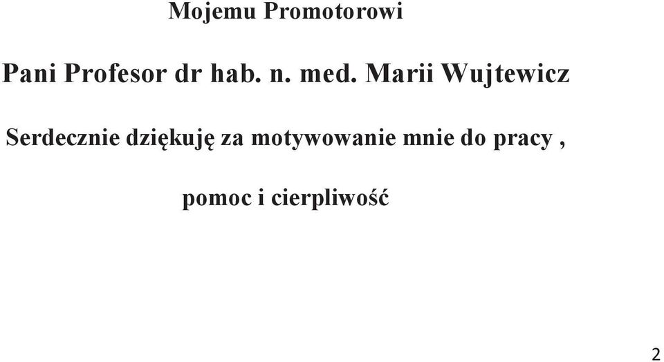 Marii Wujtewicz Serdecznie