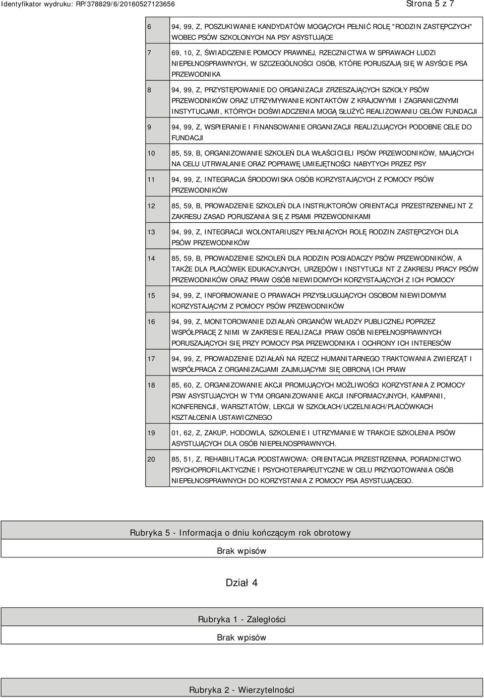 KONTAKTÓW Z KRAJOWYMI I ZAGRANICZNYMI INSTYTUCJAMI, KTÓRYCH DOŚWIADCZENIA MOGĄ SŁUŻYĆ REALIZOWANIU CELÓW FUNDACJI 9 94, 99, Z, WSPIERANIE I FINANSOWANIE ORGANIZACJI REALIZUJĄCYCH PODOBNE CELE DO