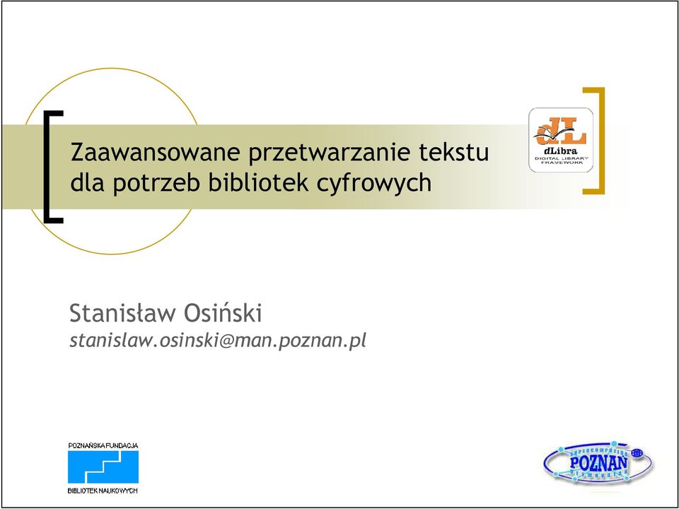 cyfrowych Stanisław Osiński
