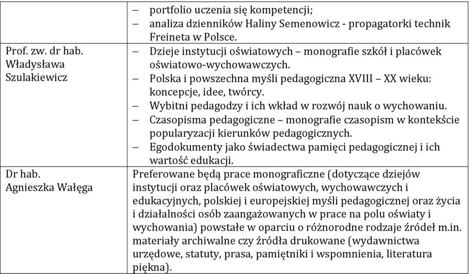 Wybitni pedagodzy i ich wkład w rozwój nauk o wychowaniu. Czasopisma pedagogiczne monografie czasopism w kontekście popularyzacji kierunków pedagogicznych.