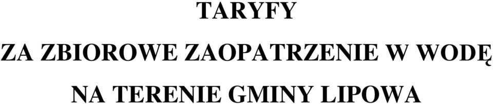 ZAOPATRZENIE W