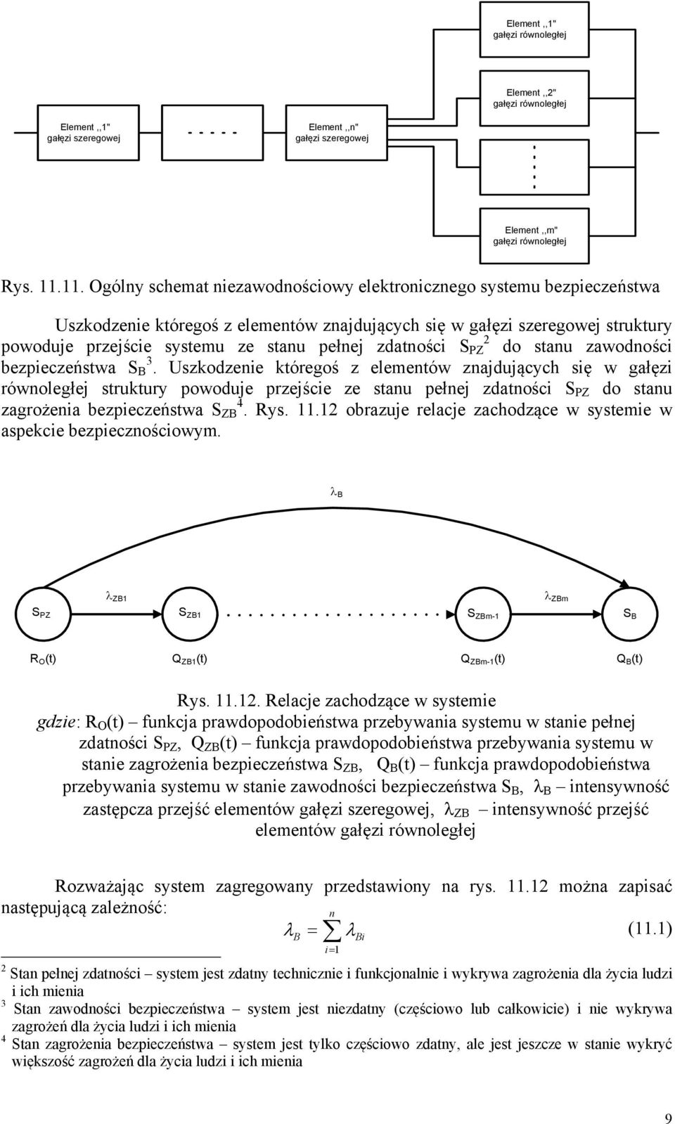 bzpiczńswa S. Uszkodzni kórgoś z lmnów znajdujących się w gałęzi równolgłj srukury powoduj przjści z sanu płnj zdaności S PZ do sanu zagrożnia bzpiczńswa S 4. ys.