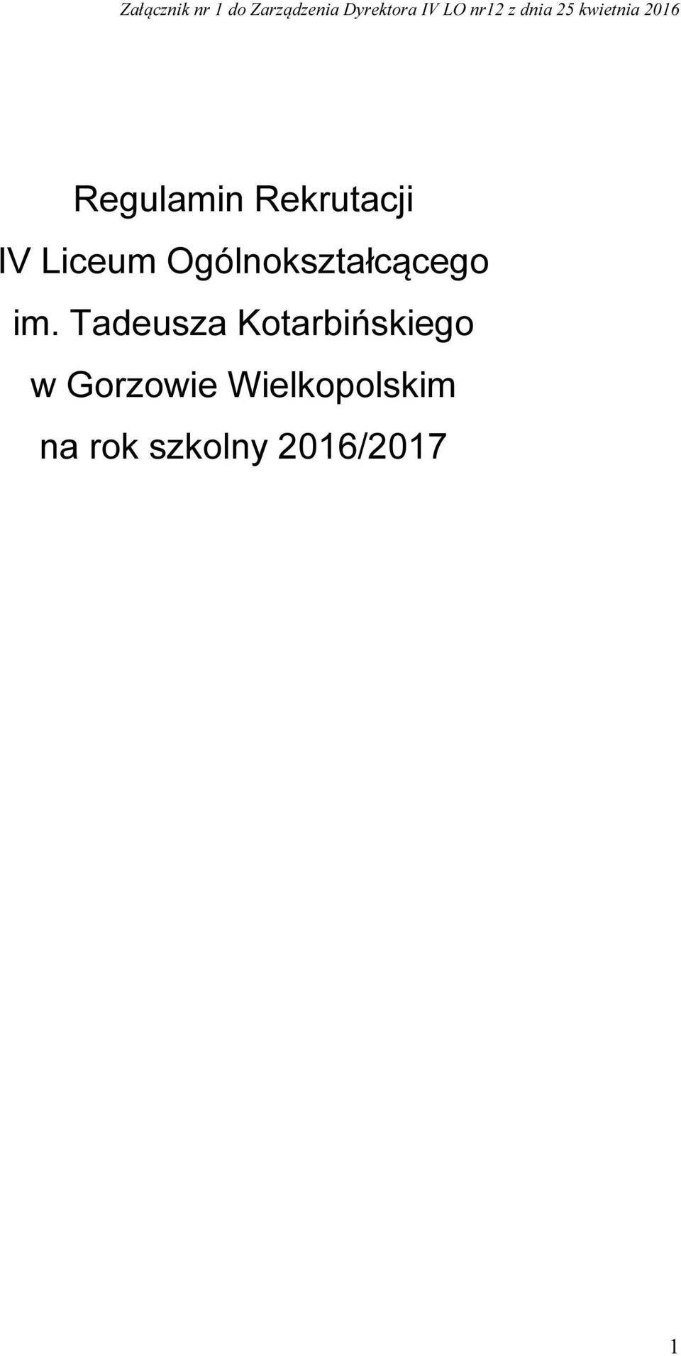 Liceum Ogólnokształcącego im.