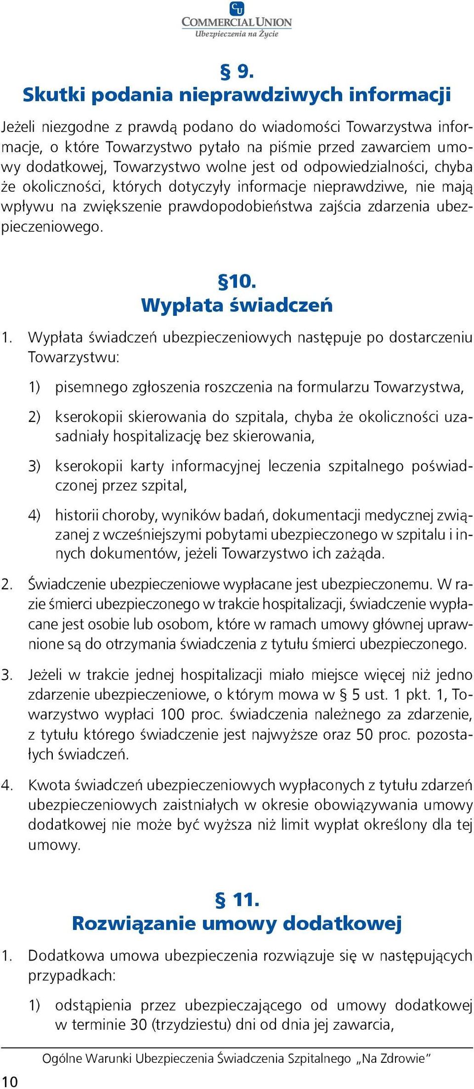 Wypłata świadczeń 1.