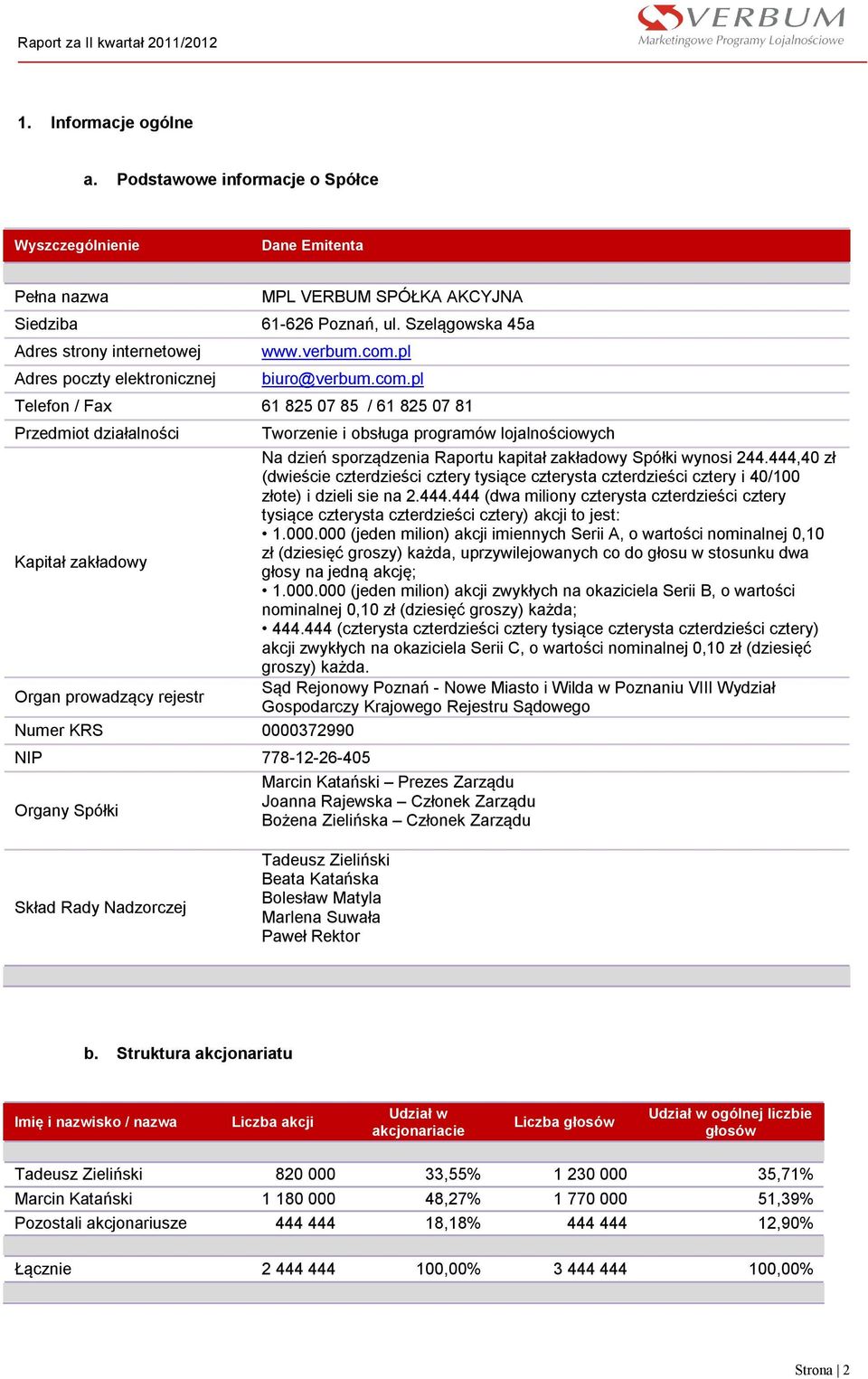 Szelągowska 45a www.verbum.com.