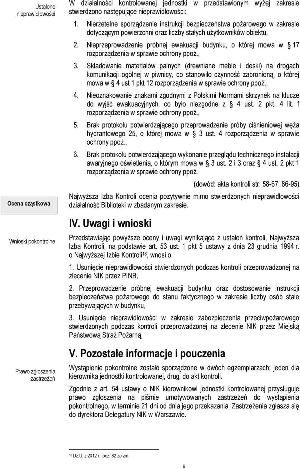 Nieprzeprowadzenie próbnej ewakuacji budynku, o której mowa w 17 rozporządzenia w sprawie ochrony ppoż., 3.