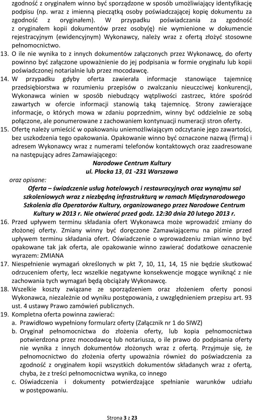 pełnomocnictwo. 13.