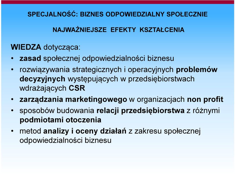 przedsiębiorstwach wdrażających CSR zarządzania marketingowego w organizacjach non profit sposobów budowania