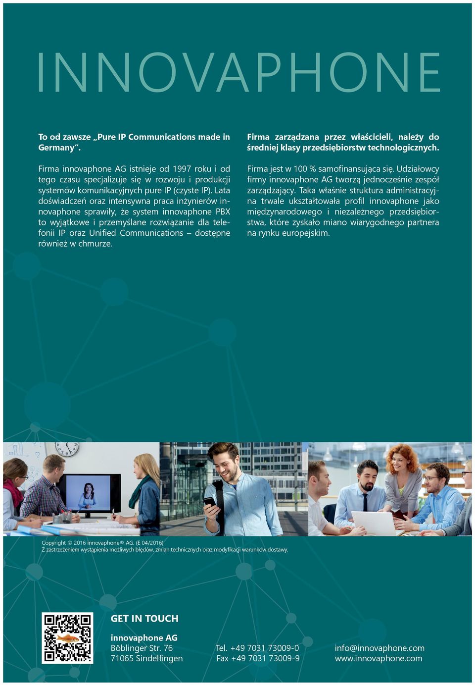 Lata doświadczeń oraz intensywna praca inżynierów innovaphone sprawiły, że system innovaphone PBX to wyjątkowe i przemyślane rozwiązanie dla telefonii IP oraz Unified Communications dostępne również