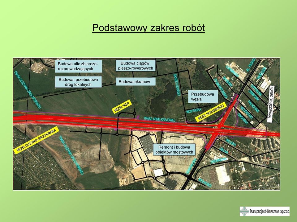 dróg lokalnych Budowa ciągów pieszo-rowerowych