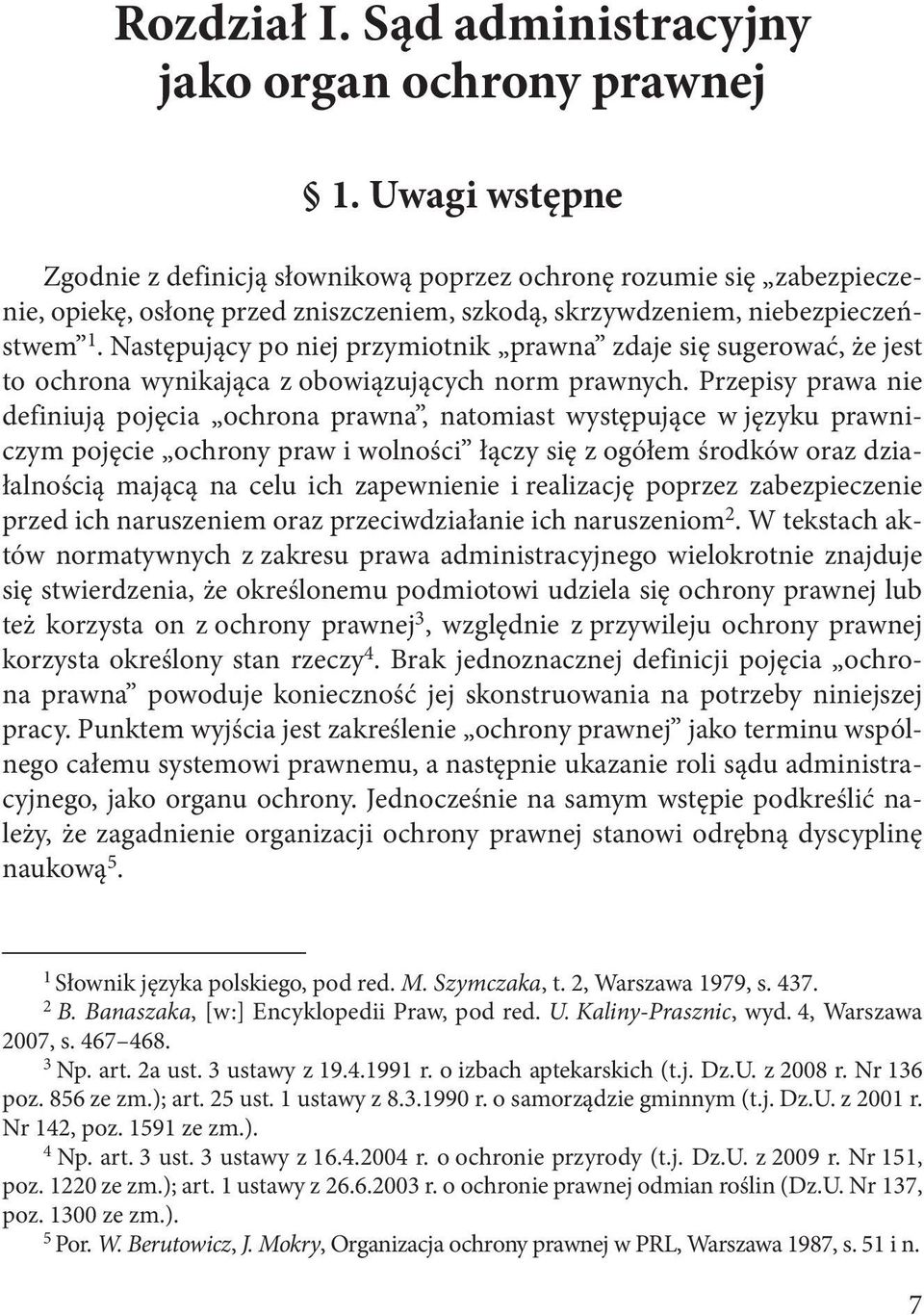 Następujący po niej przymiotnik prawna zdaje się sugerować, że jest to ochrona wynikająca z obowiązujących norm prawnych.