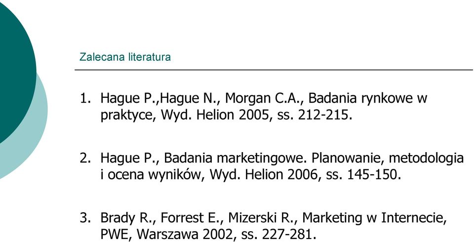 , Badania marketingowe. Planowanie, metodologia i ocena wyników, Wyd.