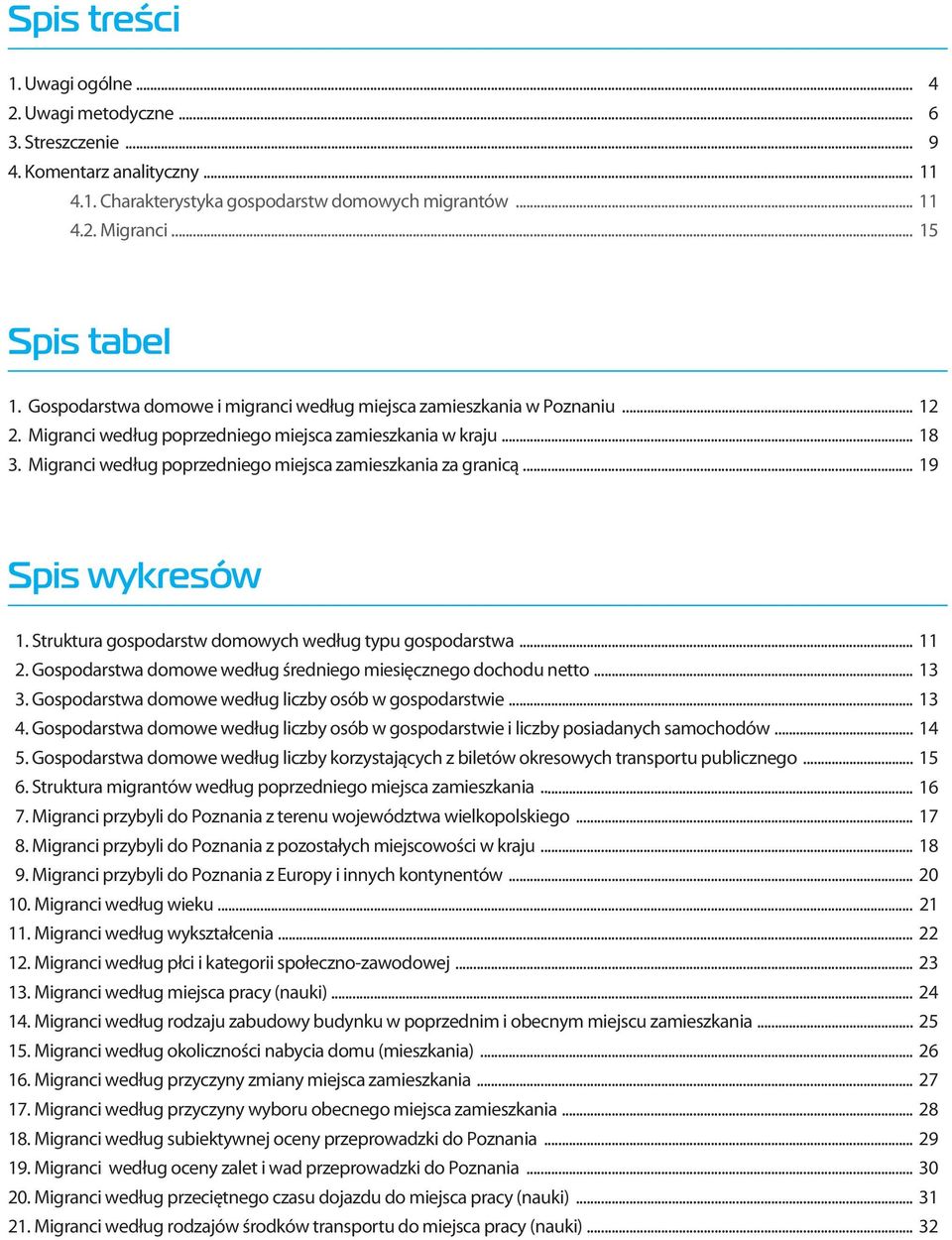 Migranci według poprzedniego miejsca zamieszkania za granicą... 19 Spis wykresów 1. Struktura gospodarstw domowych według typu gospodarstwa... 11 2.