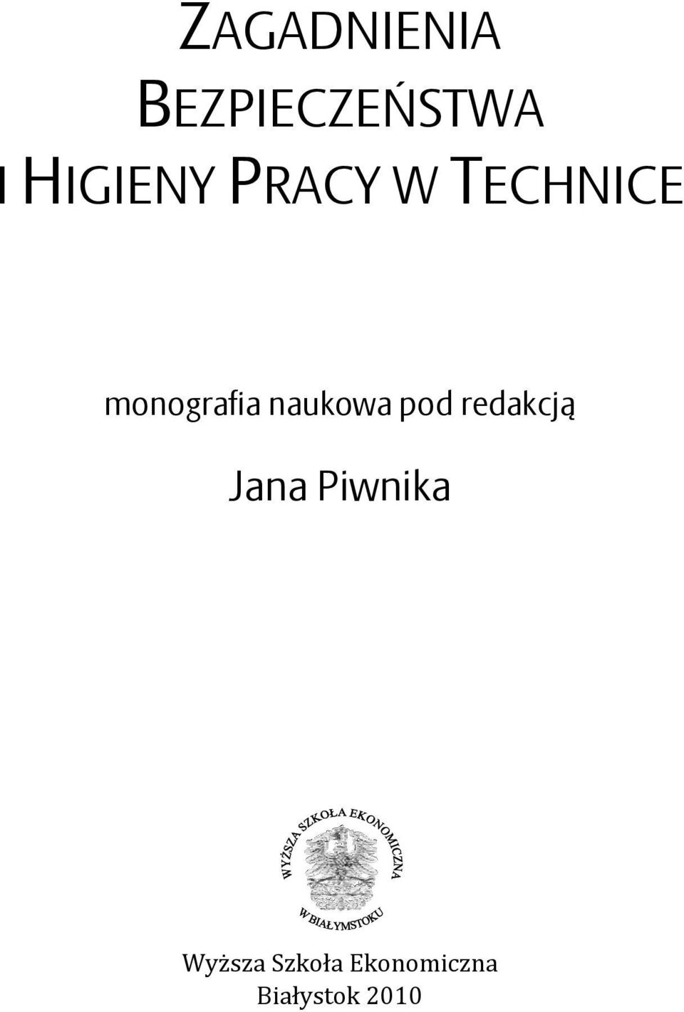 monografia naukowa pod redakcją