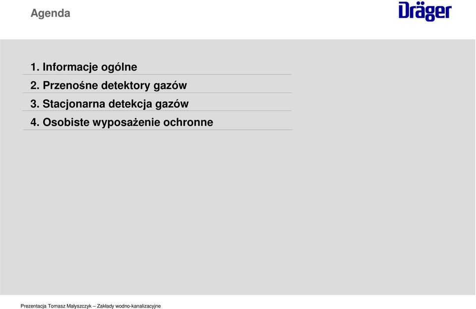 Stacjonarna detekcja gazów 4.