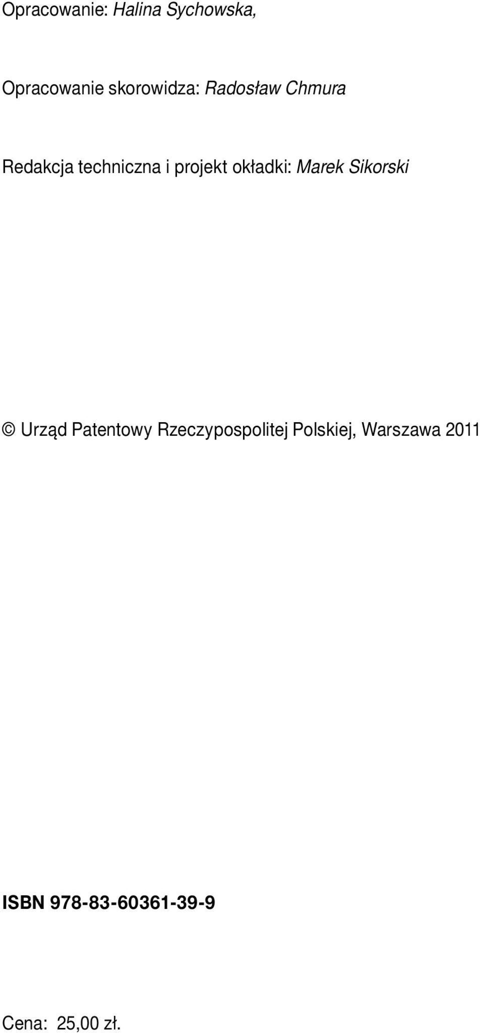 Marek Sikorski Urząd Patentowy Rzeczypospolitej