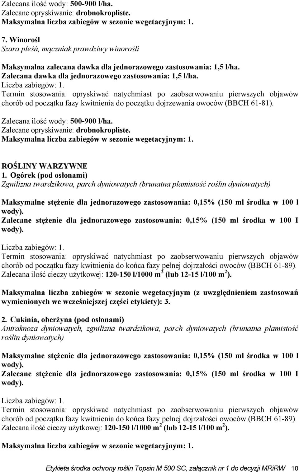 ROŚLINY WARZYWNE 1.