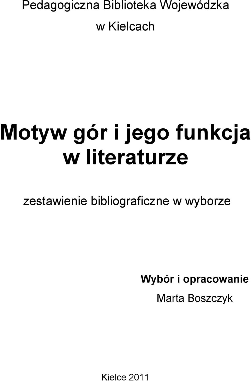 literaturze zestawienie bibliograficzne w