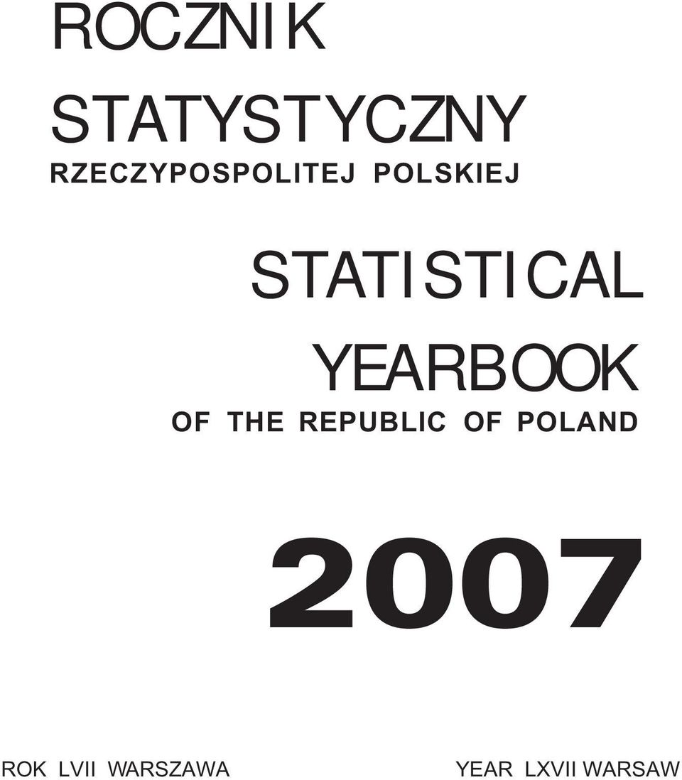 STATISTICAL YEARBOOK OF THE