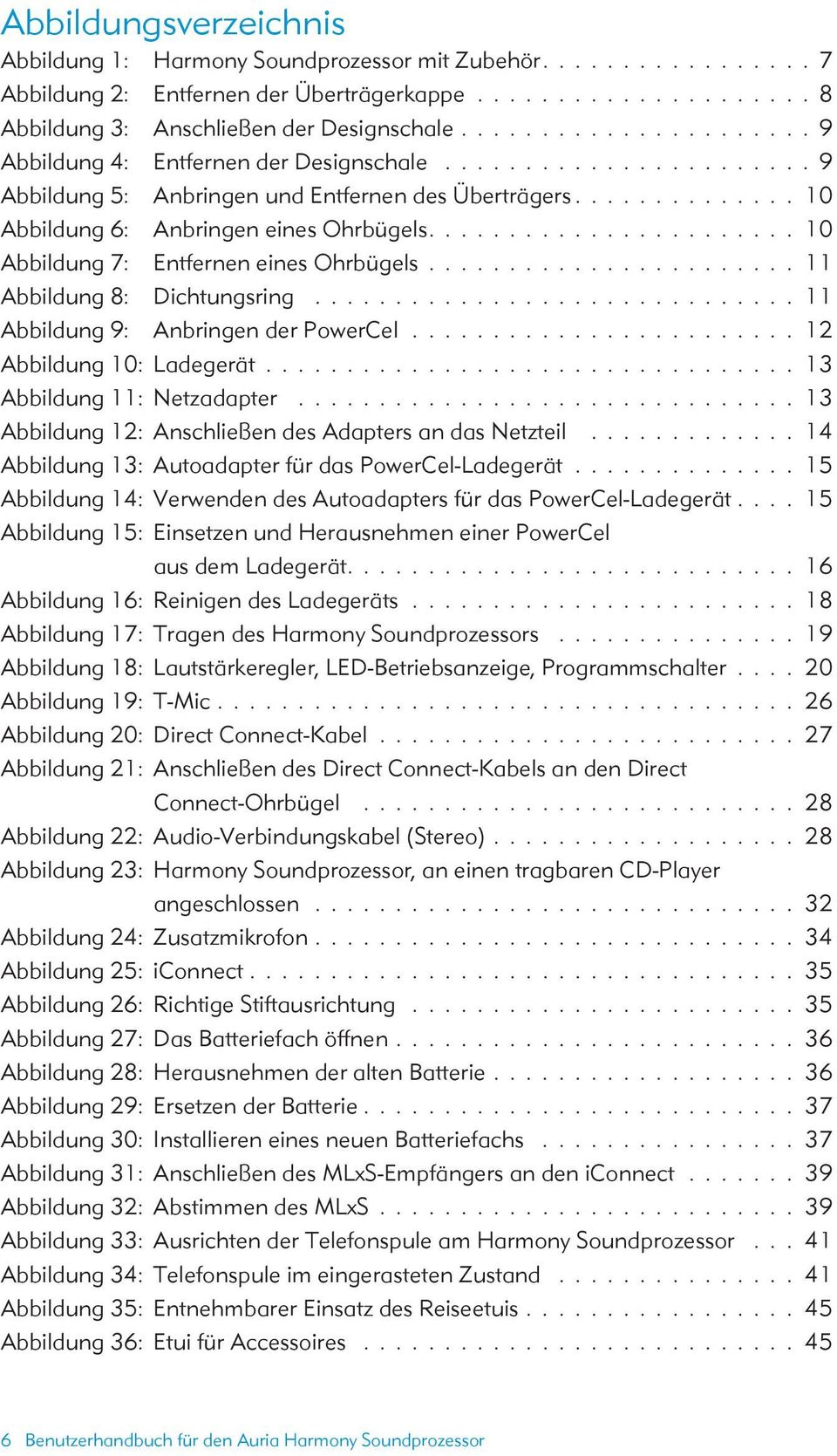 ...................... 10 Abbildung 7: Entfernen eines Ohrbügels....................... 11 Abbildung 8: Dichtungsring.............................. 11 Abbildung 9: Anbringen der PowerCel.