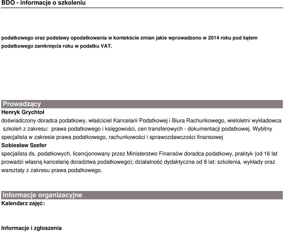 transferowych - dokumentacji podatkowej. Wybitny specjalista w zakresie prawa podatkowego, rachunkowości i sprawozdawczości finansowej Sobiesław Szefer specjalista ds.