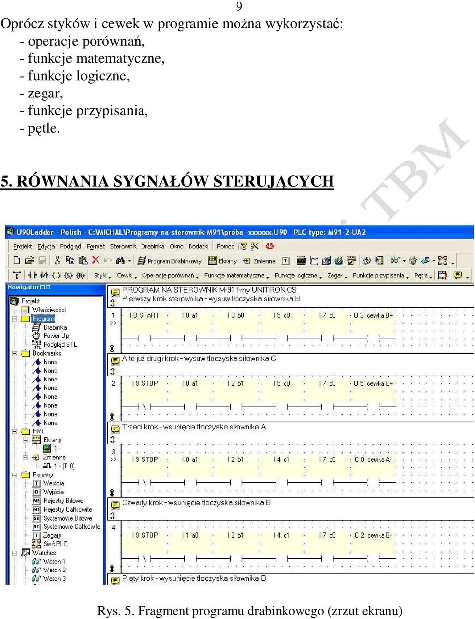 logiczne, - zegar, - funkcje przypisania, - pętle. 5.