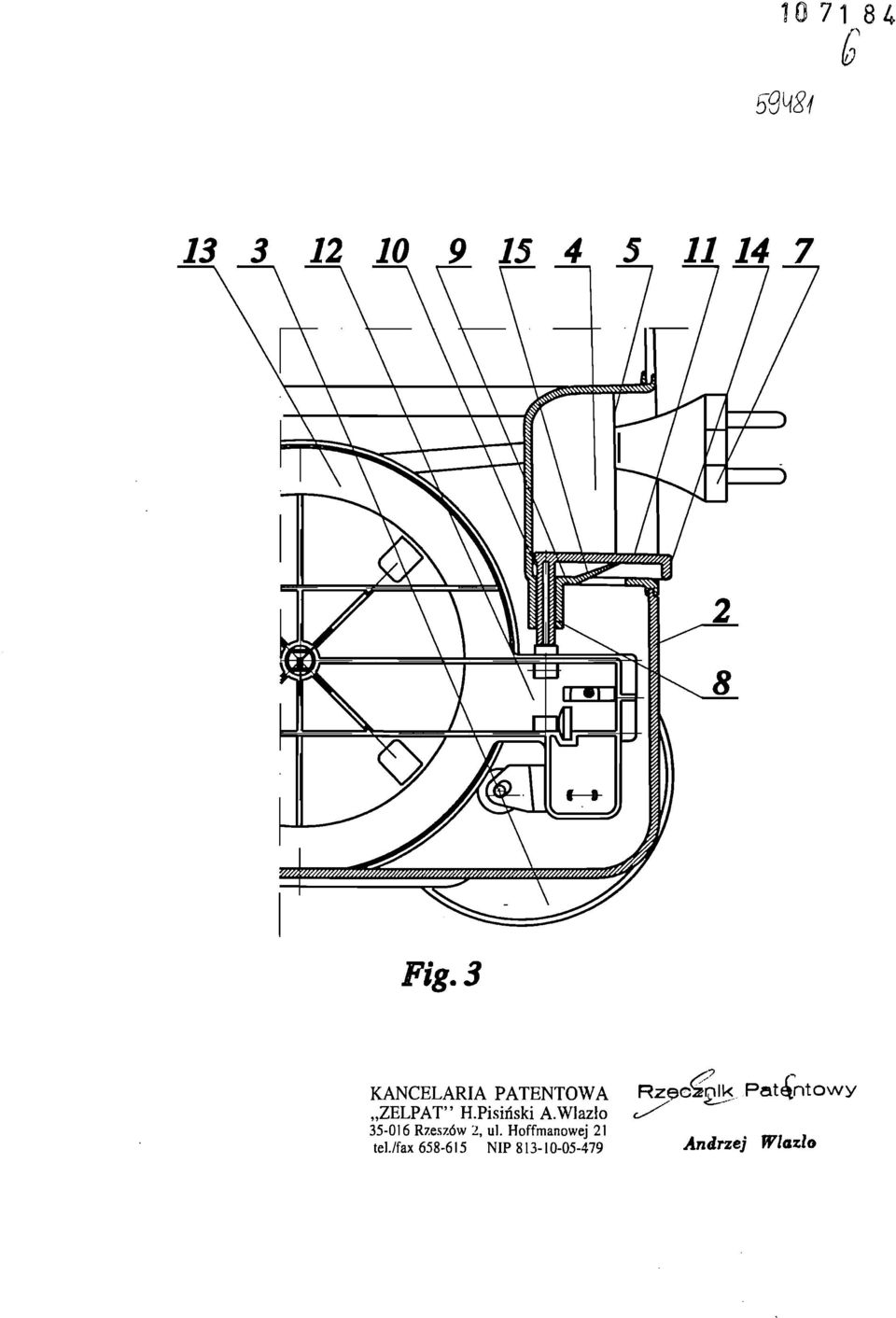 Pisiński A.Wlazło <^ 35-016 Rzeszów 2, ul.