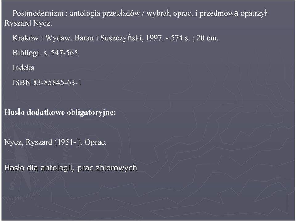 Baran i Suszczyński, 1997. - 574 s.