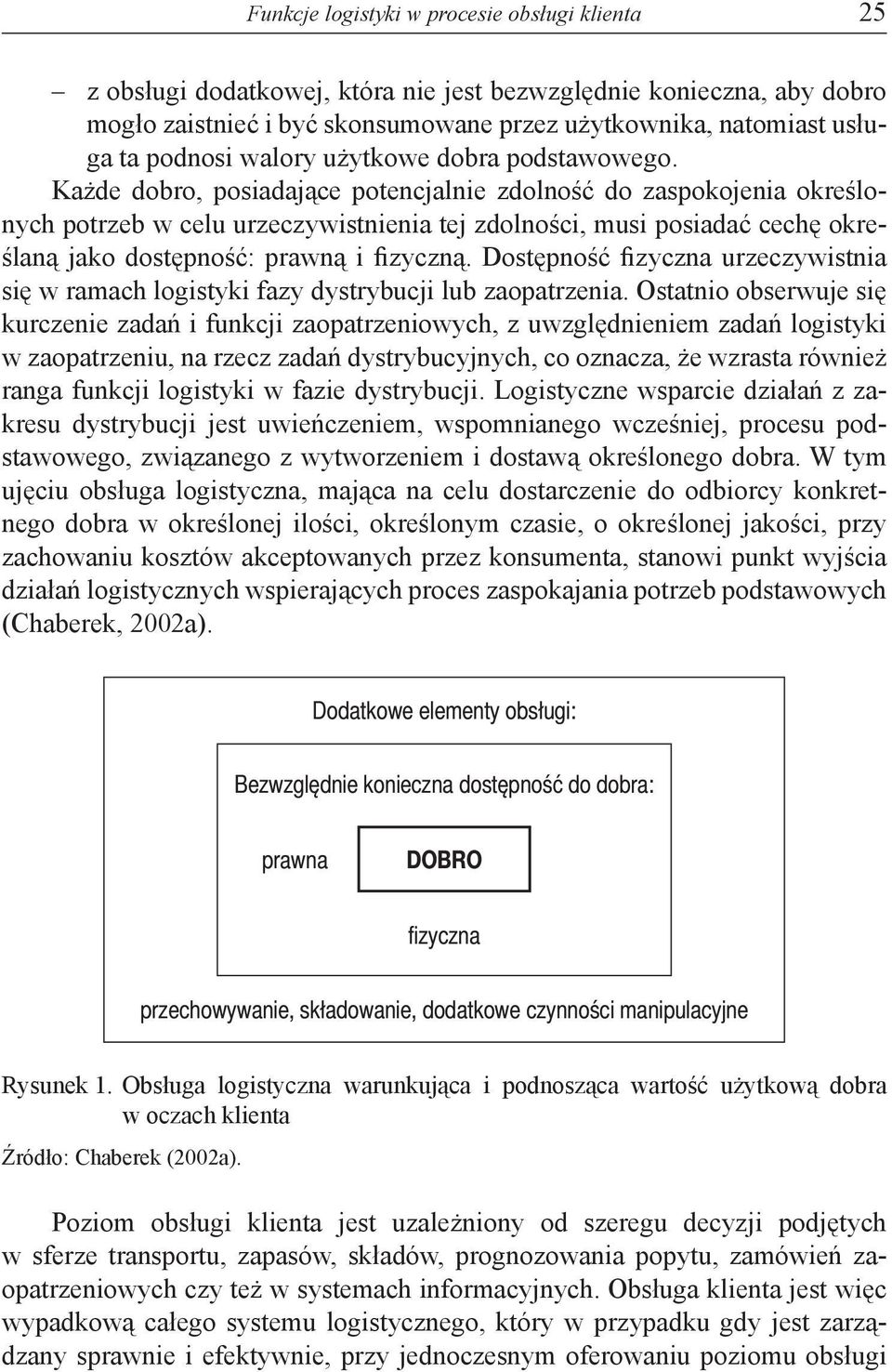 Każde dobro, posiadające potencjalnie zdolność do zaspokojenia określonych potrzeb w celu urzeczywistnienia tej zdolności, musi posiadać cechę określaną jako dostępność: prawną i fizyczną.