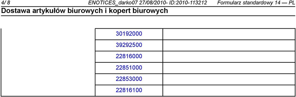 Formularz standardowy 14 PL