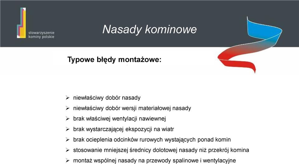 ocieplenia odcinków rurowych wystających ponad komin stosowanie mniejszej średnicy