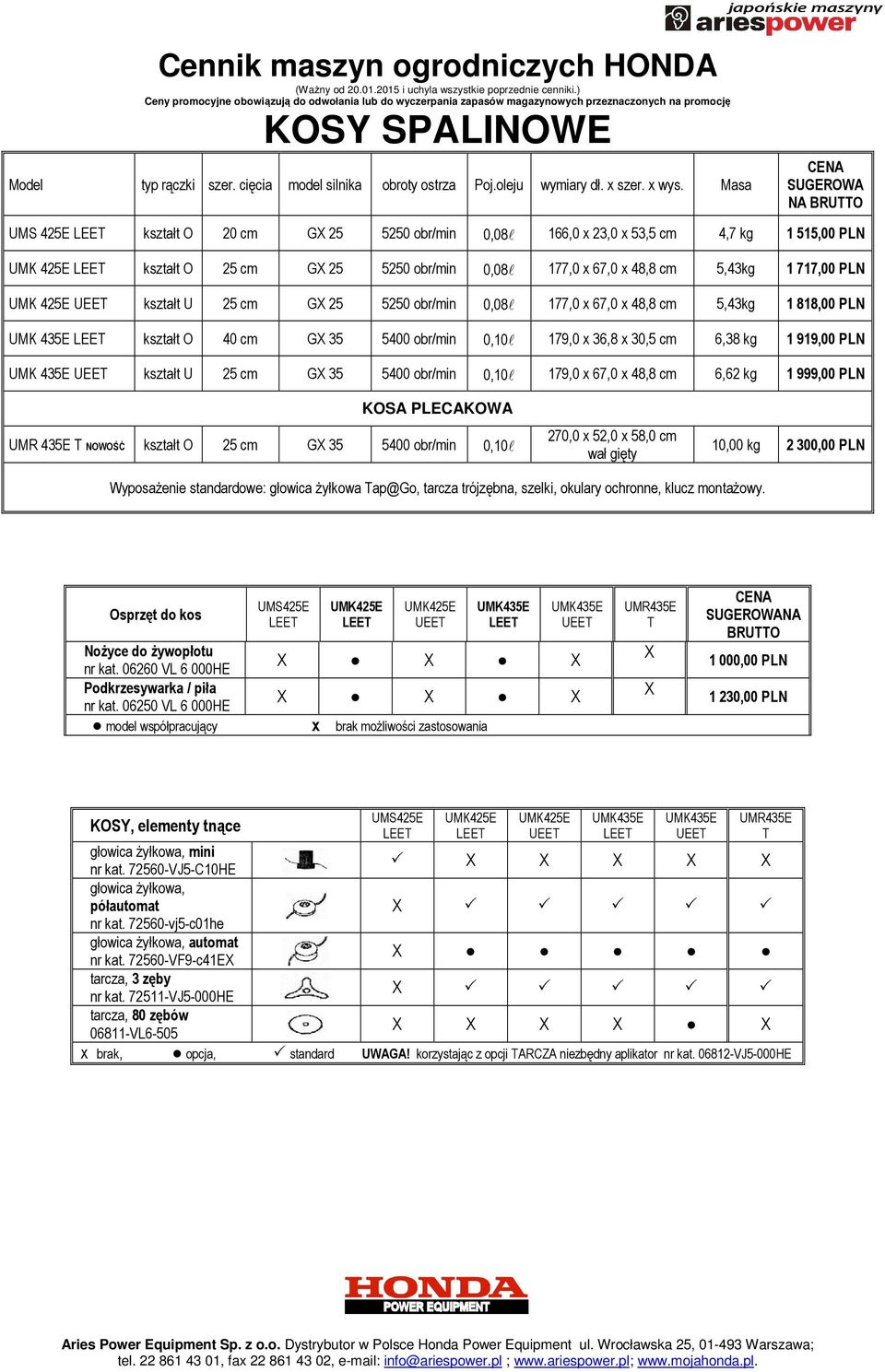 PLN UMK 425E kształt U 25 cm GX 25 5250 obr/min 0,08l 177,0 x 67,0 x 48,8 cm 5,43kg 1 818,00 PLN UMK 435E kształt O 40 cm GX 35 5400 obr/min 0,10l 179,0 x 36,8 x 30,5 cm 6,38 kg 1 919,00 PLN UMK 435E