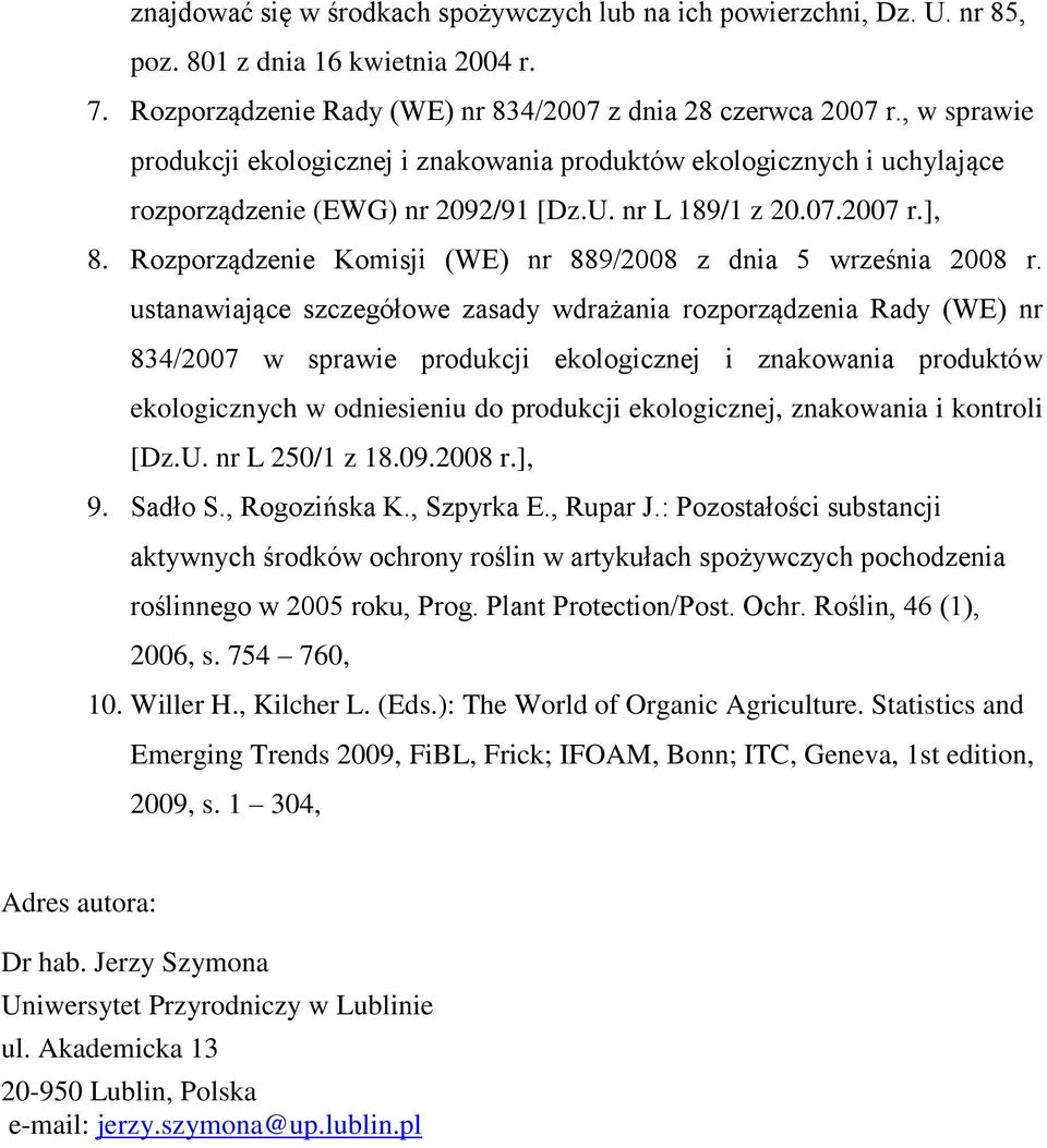 Rozporządzenie Komisji (WE) nr 889/2008 z dnia 5 września 2008 r.