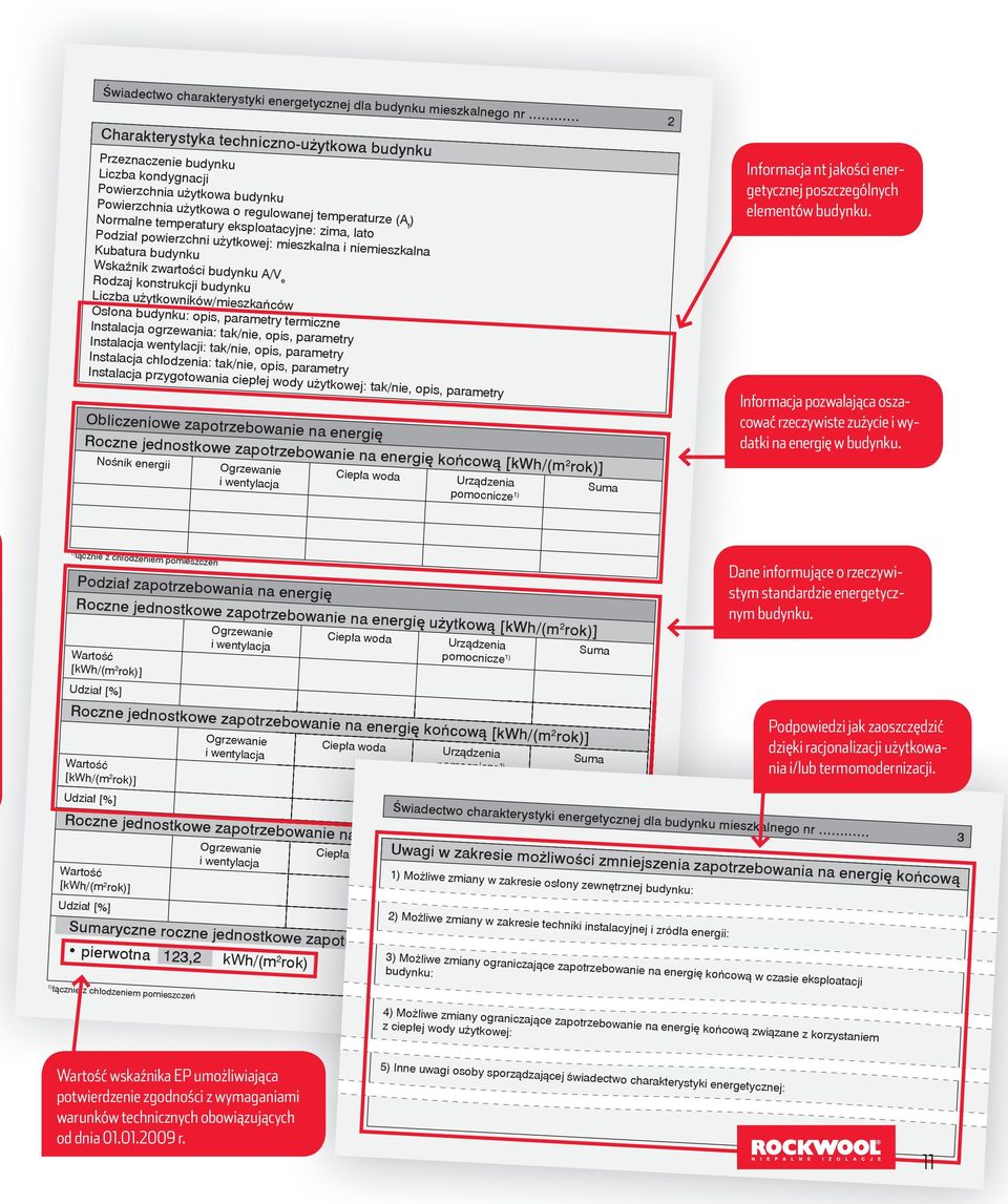 Rodzaj konstrukcji budynku Liczba użytkowników/mieszkańców Osłona budynku: opis, parametry termiczne Instalacja ogrzewania: tak/nie, opis, parametry Instalacja wentylacji: tak/nie, opis, parametry