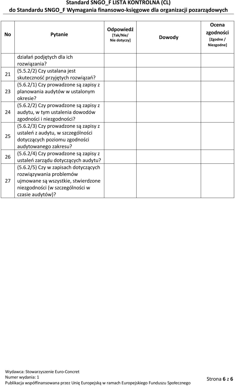 (5.6.2/4) Czy prowadzone są zapisy z ustaleń zarządu dotyczących audytu? (5.6.2/5) Czy w zapisach dotyczących rozwiązywania problemów ujmowane są wszystkie, stwierdzone nie (w szczególności w czasie audytów)?