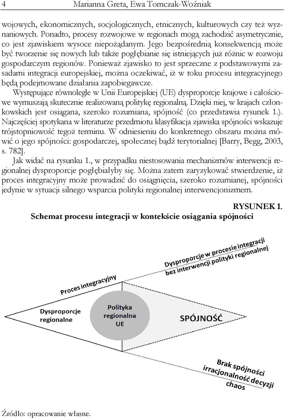 Jego bezpośrednią konsekwencją może być tworzenie się nowych lub także pogłębianie się istniejących już różnic w rozwoju gospodarczym regionów.