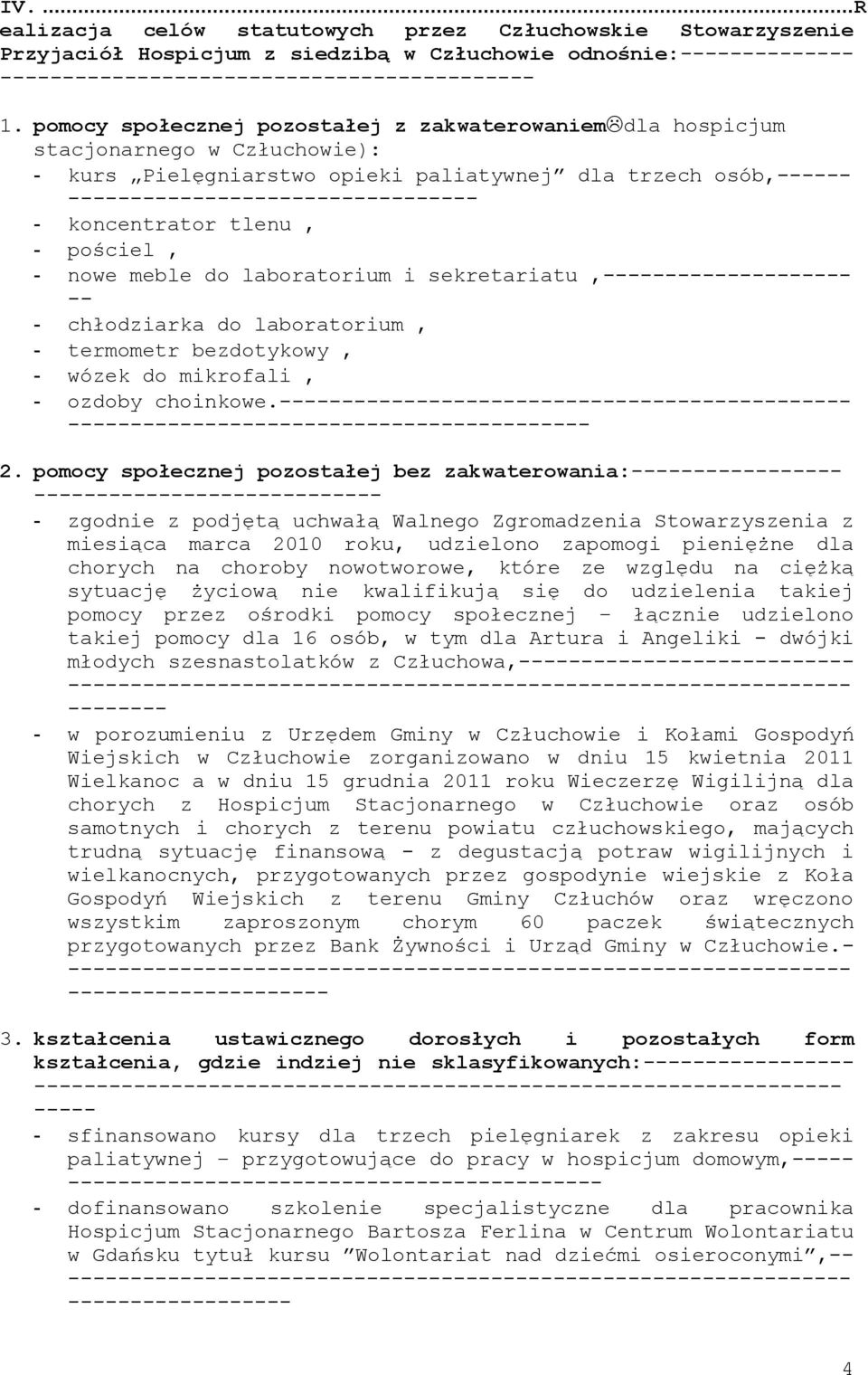 koncentrator tlenu, - pościel, - nowe meble do laboratorium i sekretariatu,-------------------- -- - chłodziarka do laboratorium, - termometr bezdotykowy, - wózek do mikrofali, - ozdoby choinkowe.