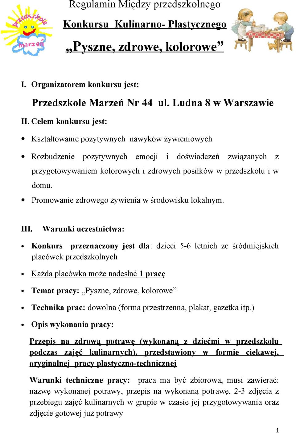 Promowanie zdrowego żywienia w środowisku lokalnym. III.