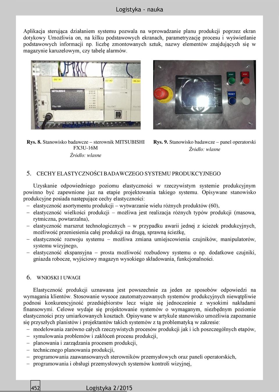 Stanowisko badawcze panel operatorski 5.