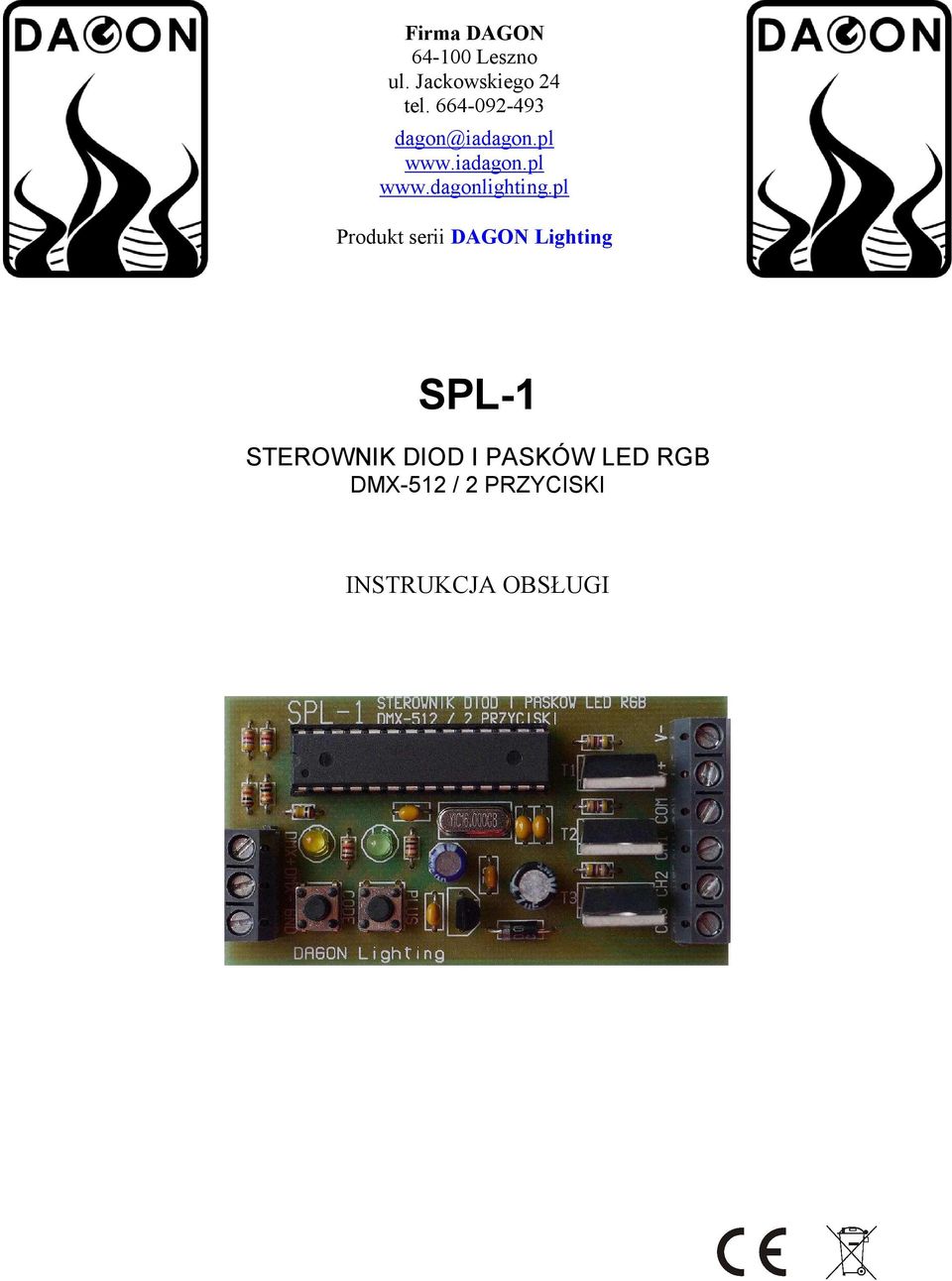 pl Produkt serii DAGON Lighting SPL-1 STEROWNIK DIOD I