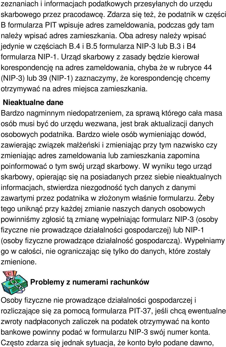 5 formularza NIP-3 lub B.3 i B4 formularza NIP-1.