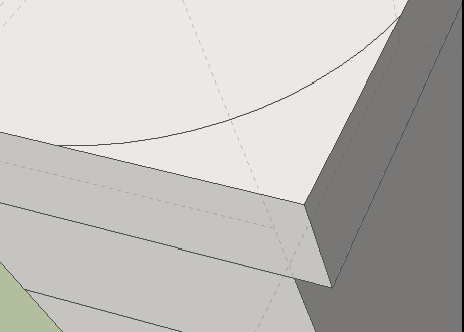 44 ROZDZIAŁ 10. GOOGLE SKETCHUP 8.0 PODSTAWY w odległości 10cm od zewnętrznych krawędzi biurka, jedynie od krawędzi tylnej będzie to 5 cm.