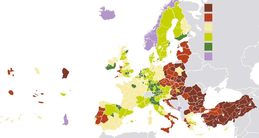 Produkt Krajowy Brutto w UE GDP per inhabitant, in PPS, by NUTS 2