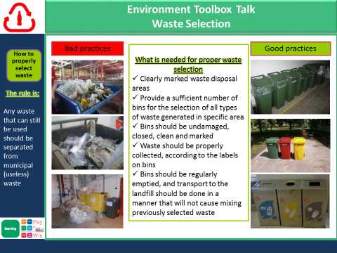 Środowiskowe Toolbox Talks krótkie rozmowy na