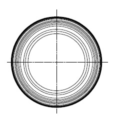 Wpływ kąta ustawienia panewki endoprotezy stawu biodrowego... 145 Rys. 4. Schemat pomiarowy panewki Fig. 4. Acetabular cup measurement scheme Rys. 5.