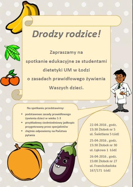 Spotkania edukacyjne z Rodzicami/Opiekunami Spotkania o charakterze warsztatowym, dla Rodziców/Opiekunów dzieci uczęszczających do żłobków, prowadzone