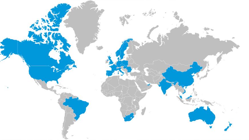 DHI - organizacja globalna Ponad 1000 pracowników na całym świecie Oddziały w 31 krajach (Dania,