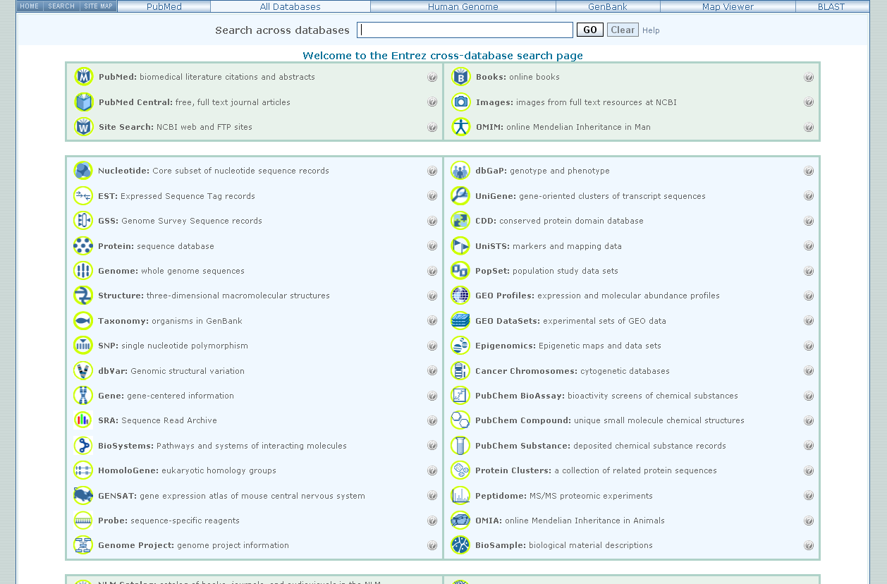 Entrez Entrez (zarządzany przez NCBI, dostępny on-line) jest zintegrowanym systemem wyszukiwania
